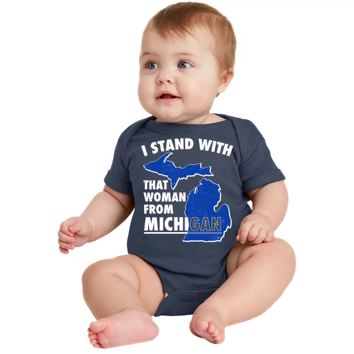 I Stand With That Woman From Michigan Support Baby Bodysuit