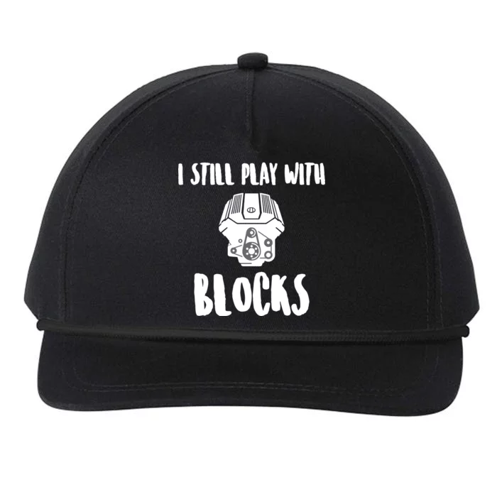 I Still Play With Blocks Snapback Five-Panel Rope Hat