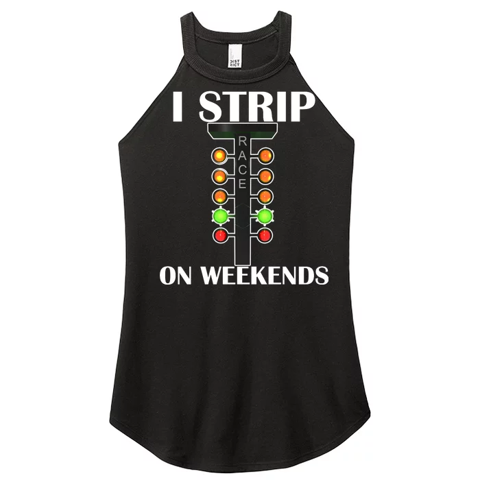 I Strip On Weekends Women’s Perfect Tri Rocker Tank