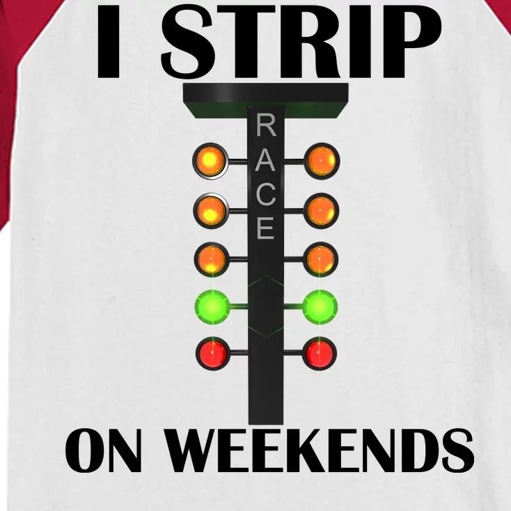 I Strip On Weekends Kids Colorblock Raglan Jersey