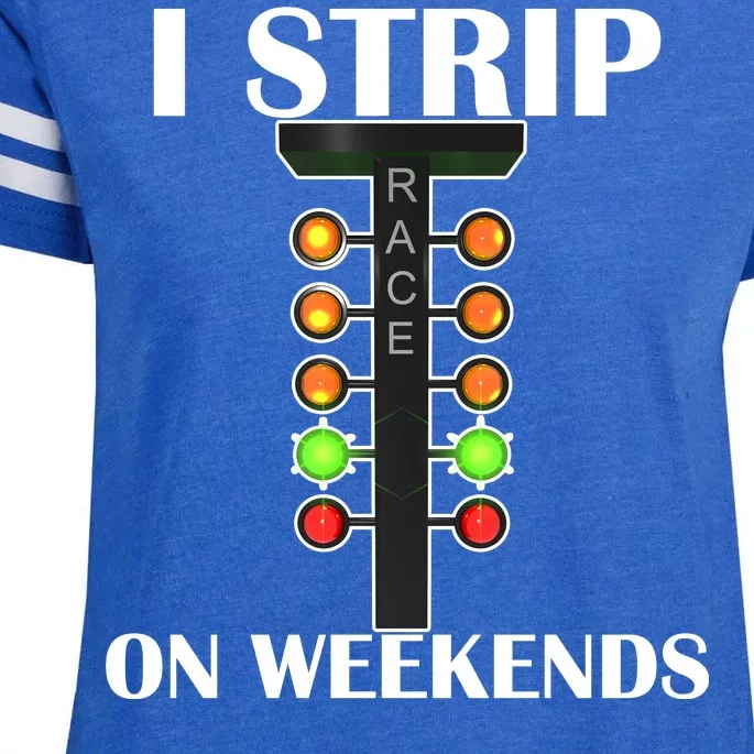 I Strip On Weekends Enza Ladies Jersey Football T-Shirt