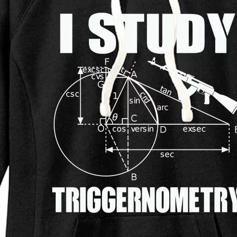 I Study Triggernometry Gun Women's Fleece Hoodie