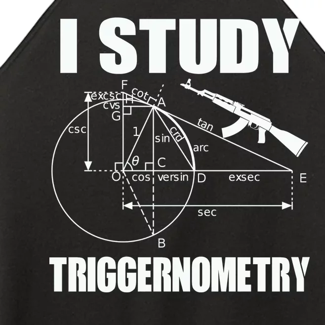 I Study Triggernometry Gun Women’s Perfect Tri Rocker Tank