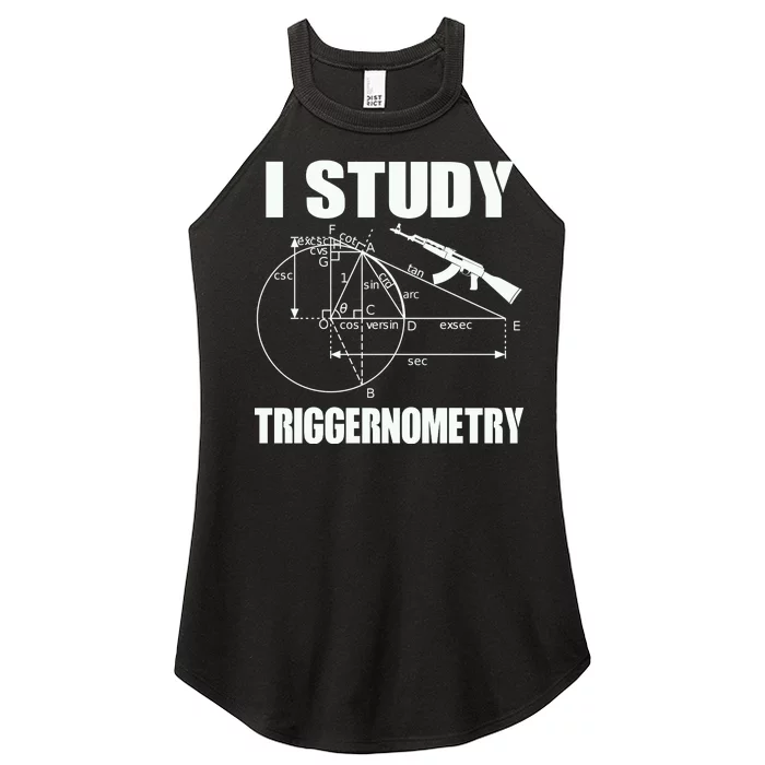 I Study Triggernometry Gun Women’s Perfect Tri Rocker Tank