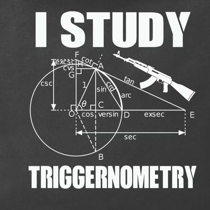 I Study Triggernometry Gun Zip Tote Bag