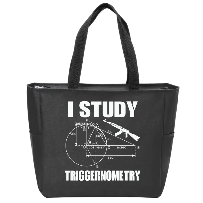 I Study Triggernometry Gun Zip Tote Bag