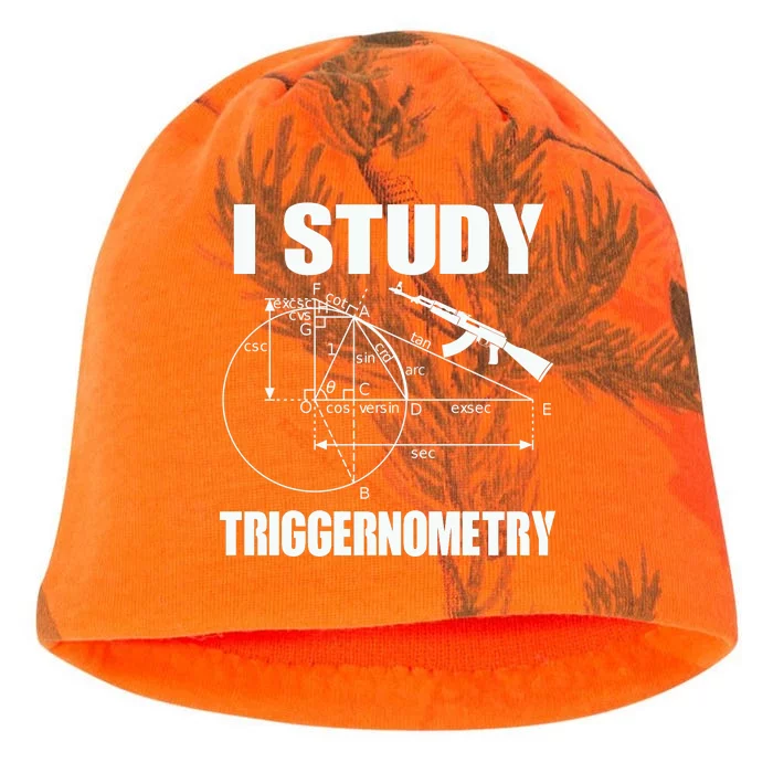 I Study Triggernometry Gun Kati - Camo Knit Beanie