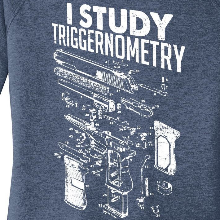 I Study Triggernometry Gun Diagram Women’s Perfect Tri Tunic Long Sleeve Shirt