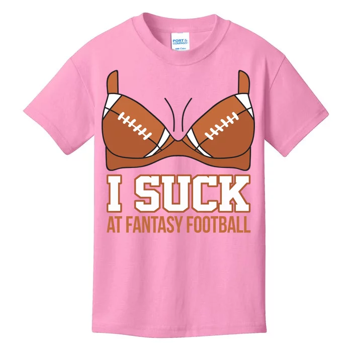 I Suck At Fantasy Football Last Place Kids T-Shirt