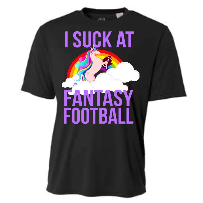 I Suck At Fantasy Football Unicorn Cooling Performance Crew T-Shirt