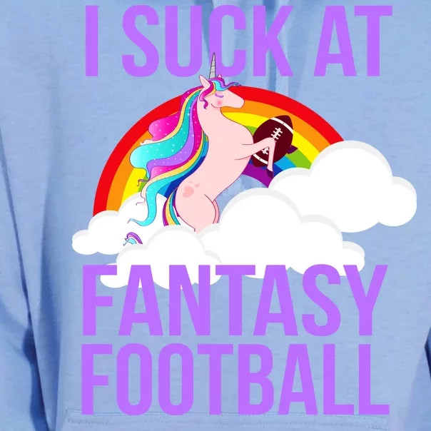 I Suck At Fantasy Football Unicorn Unisex Surf Hoodie