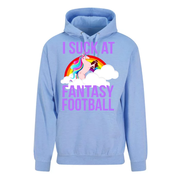 I Suck At Fantasy Football Unicorn Unisex Surf Hoodie