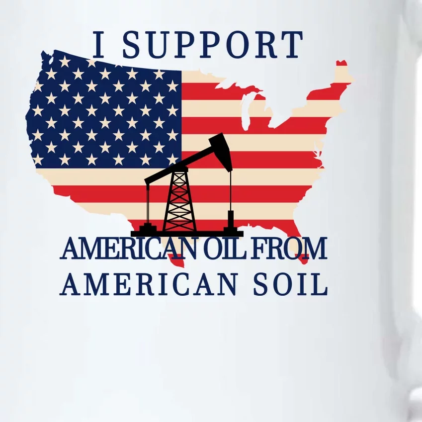 I Support American Oil From American Soil Keystone Pipeline Black Color Changing Mug