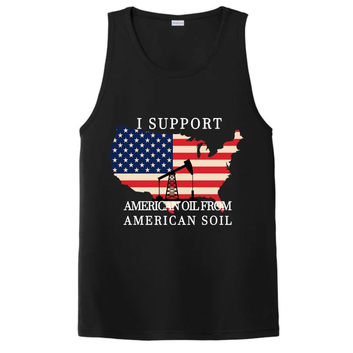 I Support American Oil From American Soil Keystone Pipeline Performance Tank