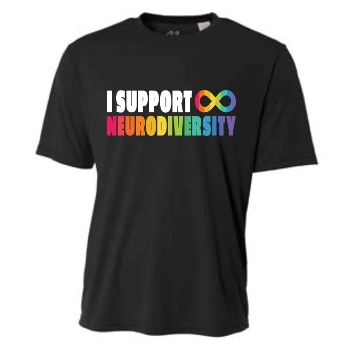 I Support Neurodiversity Cooling Performance Crew T-Shirt