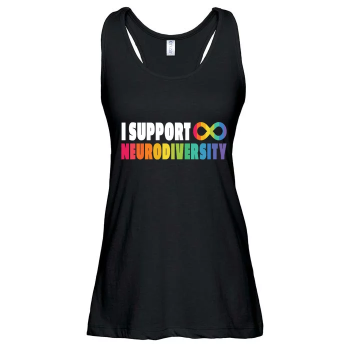 I Support Neurodiversity Ladies Essential Flowy Tank