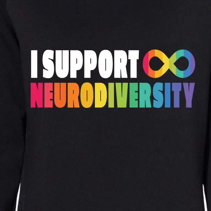 I Support Neurodiversity Womens California Wash Sweatshirt