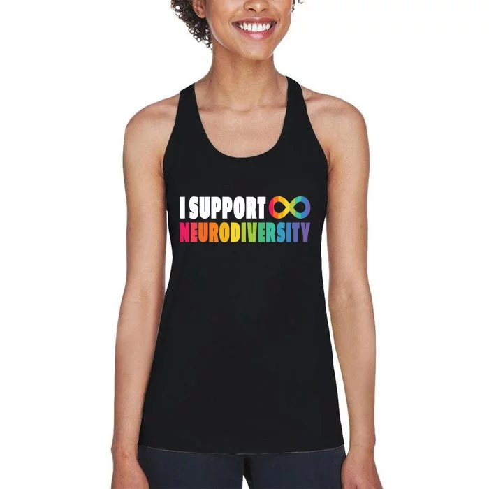 I Support Neurodiversity Women's Racerback Tank