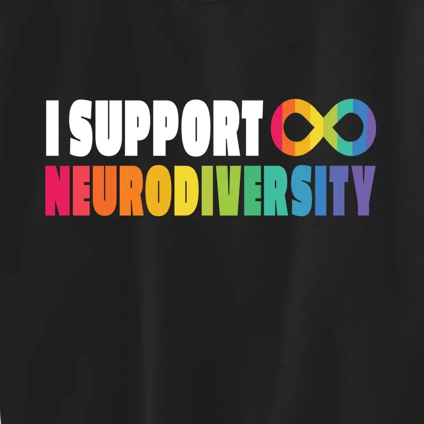 I Support Neurodiversity Kids Sweatshirt