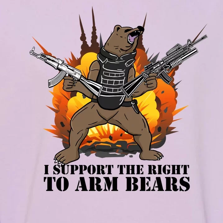 I Support The Right To Arm Bears Garment-Dyed Sweatshirt