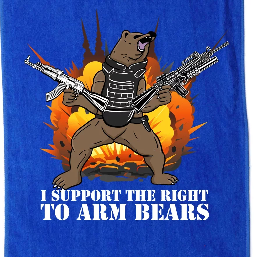 I Support The Right To Arm Bears Platinum Collection Golf Towel