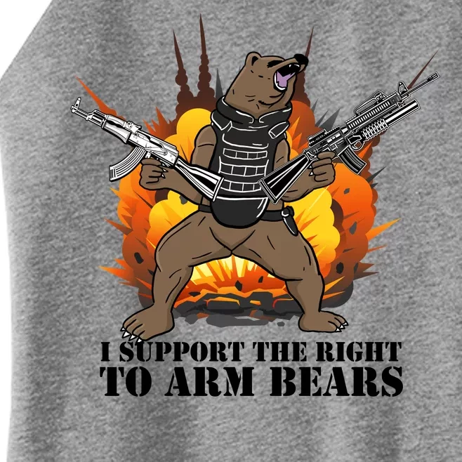 I Support The Right To Arm Bears Women’s Perfect Tri Rocker Tank