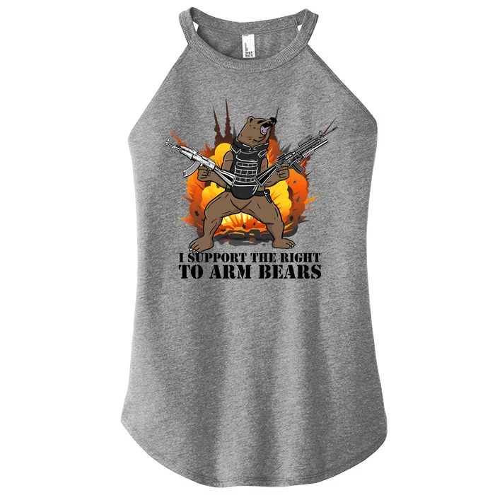 I Support The Right To Arm Bears Women’s Perfect Tri Rocker Tank