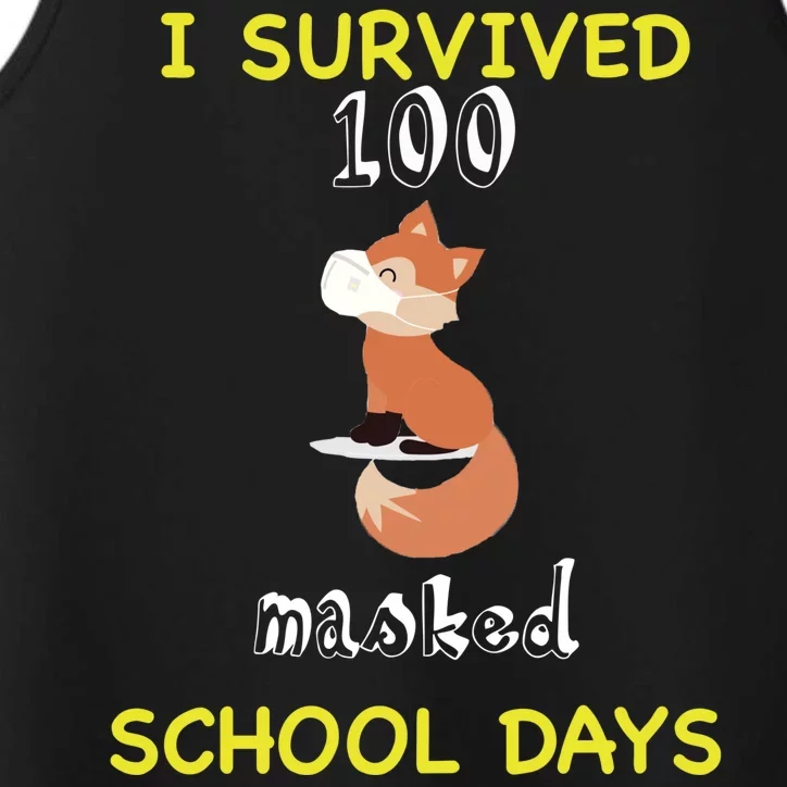 I Survived 100 Masked School Days Performance Tank