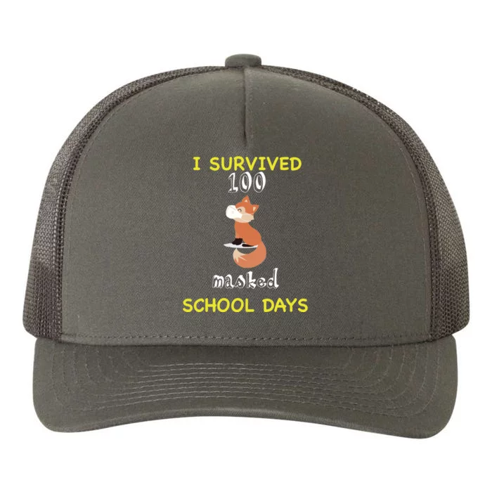 I Survived 100 Masked School Days Yupoong Adult 5-Panel Trucker Hat