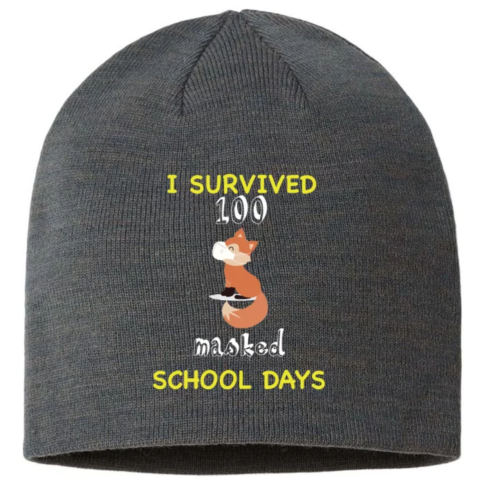 I Survived 100 Masked School Days 8 1/2in Sustainable Knit Beanie