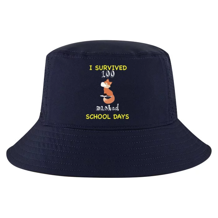 I Survived 100 Masked School Days Cool Comfort Performance Bucket Hat