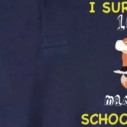 I Survived 100 Masked School Days Softstyle Adult Sport Polo