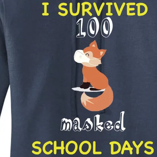 I Survived 100 Masked School Days Women's Pullover Hoodie