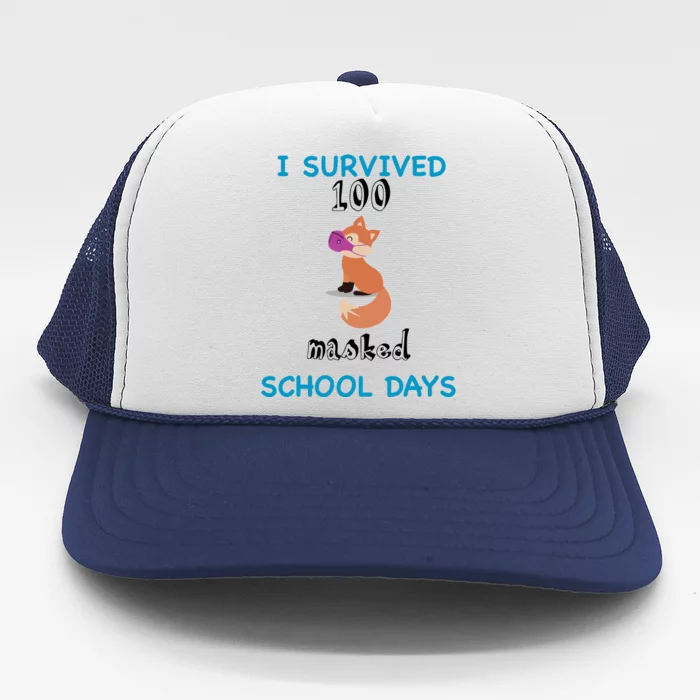 I Survived 100 Masked School Days Trucker Hat