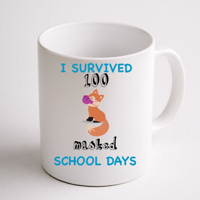 I Survived 100 Masked School Days Front & Back Coffee Mug