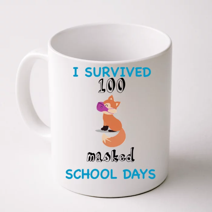 I Survived 100 Masked School Days Front & Back Coffee Mug