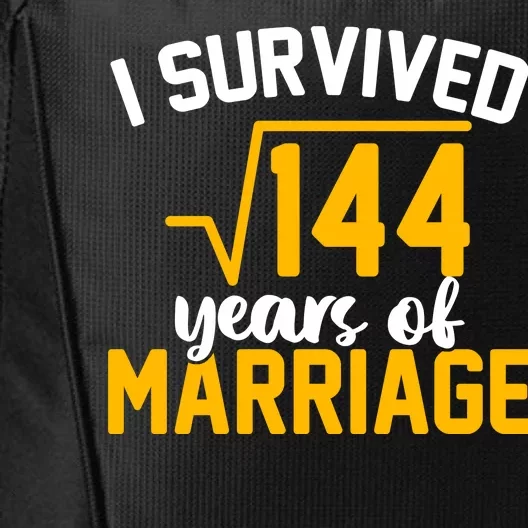 I Survived 144 Years Of Marriage City Backpack