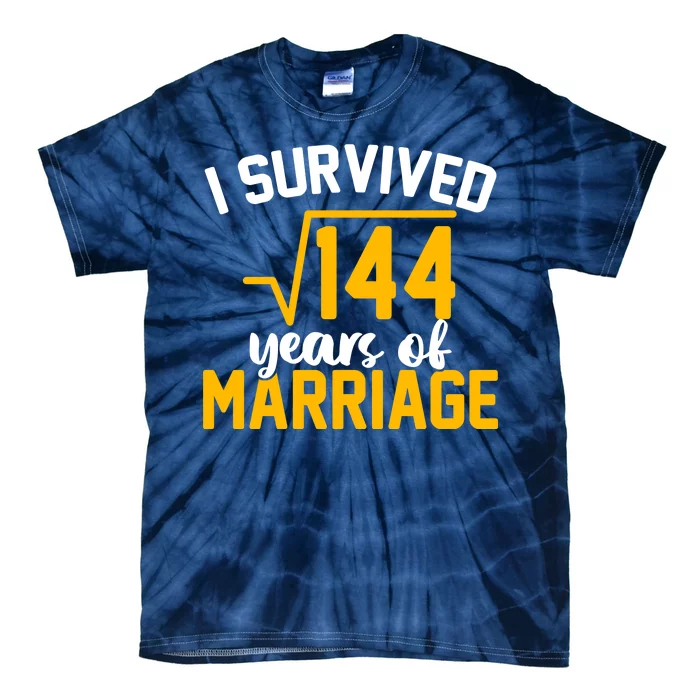 I Survived 144 Years Of Marriage Tie-Dye T-Shirt