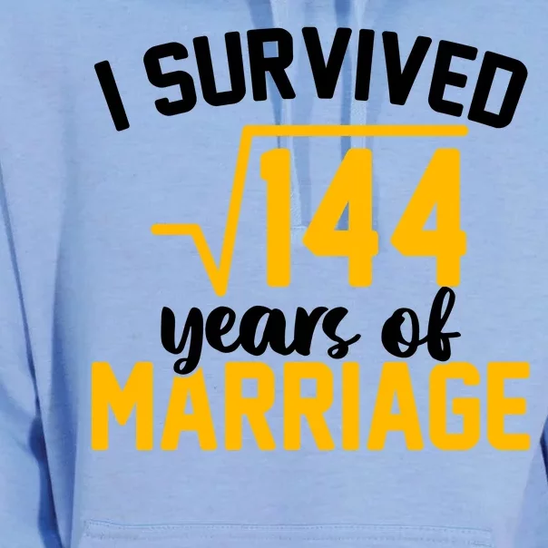 I Survived 144 Years Of Marriage Unisex Surf Hoodie