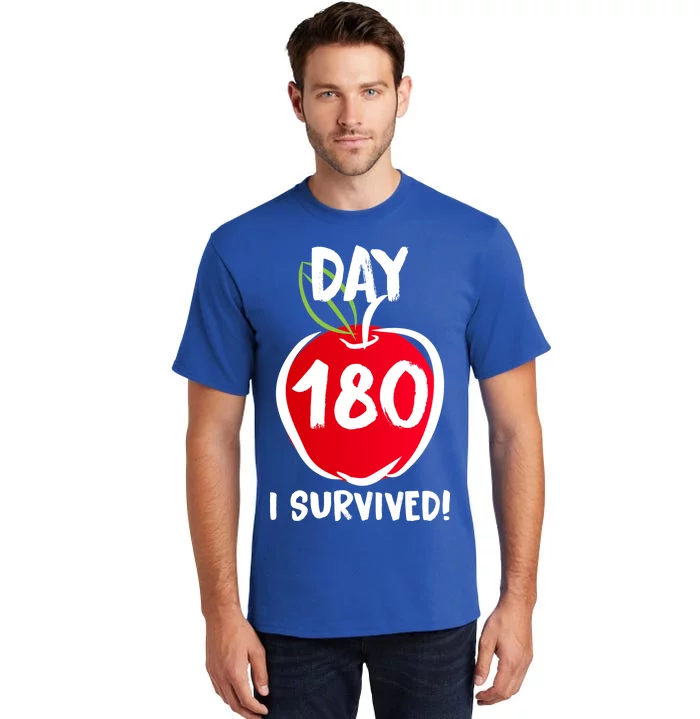 I Survived 180 Days Last Day Of School Tall T-Shirt