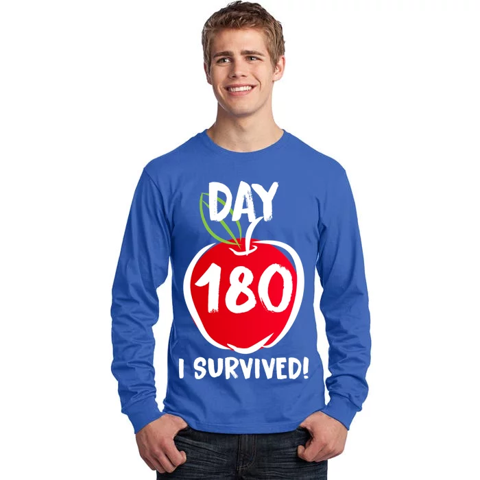 I Survived 180 Days Last Day Of School Tall Long Sleeve T-Shirt