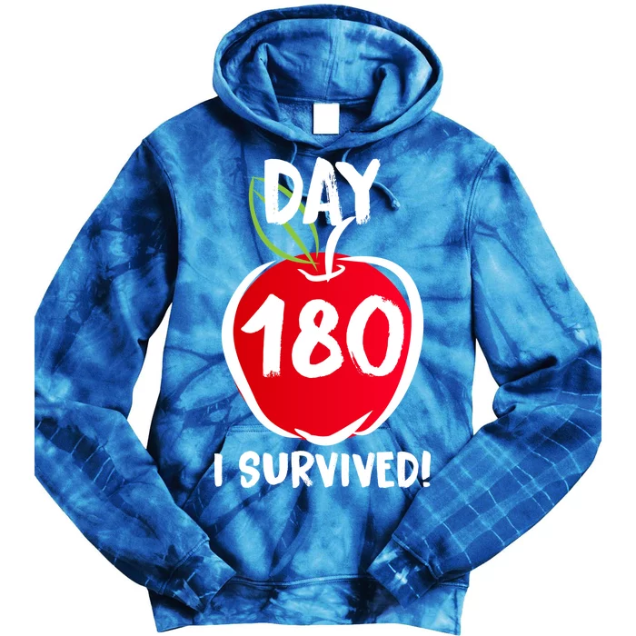 I Survived 180 Days Last Day Of School Tie Dye Hoodie