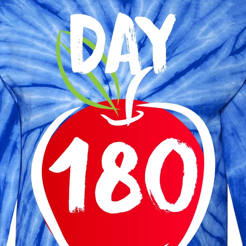 I Survived 180 Days Last Day Of School Tie-Dye Long Sleeve Shirt