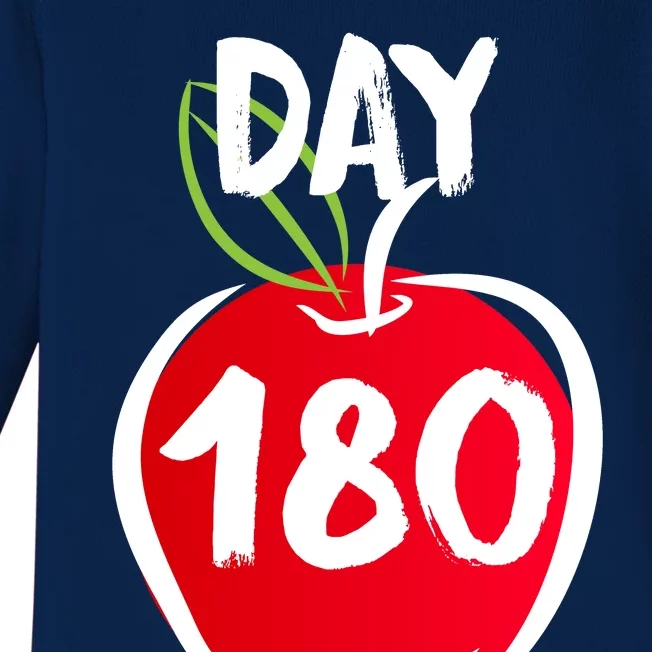 I Survived 180 Days Last Day Of School Baby Long Sleeve Bodysuit