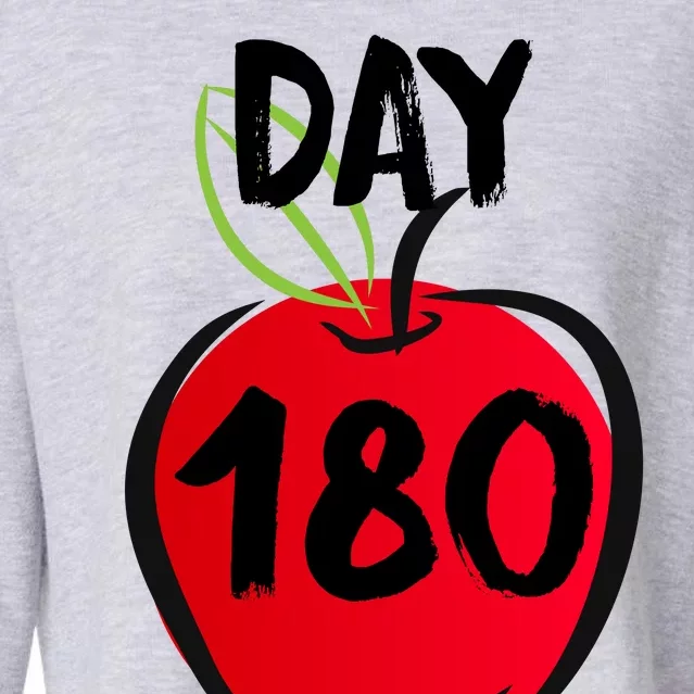 I Survived 180 Days Last Day Of School Cropped Pullover Crew