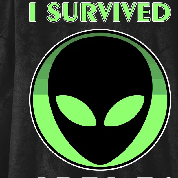 I Survived Area 51 Hooded Wearable Blanket