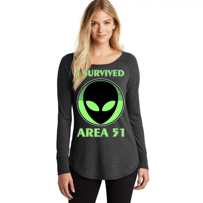 I Survived Area 51 Women's Perfect Tri Tunic Long Sleeve Shirt