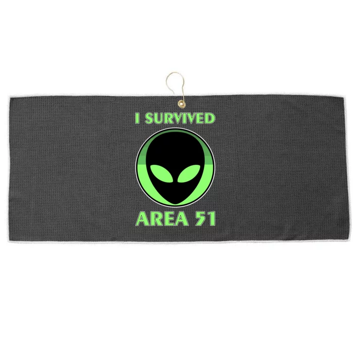 I Survived Area 51 Large Microfiber Waffle Golf Towel