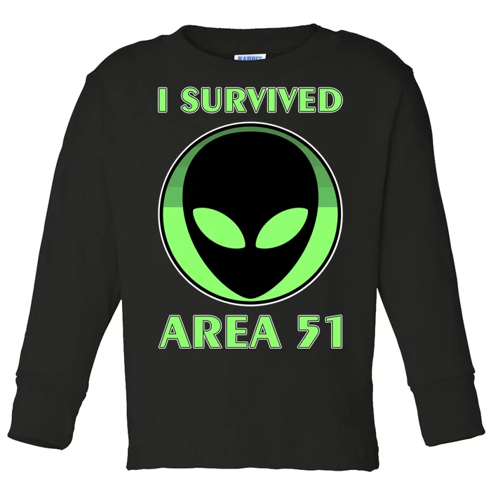 I Survived Area 51 Toddler Long Sleeve Shirt