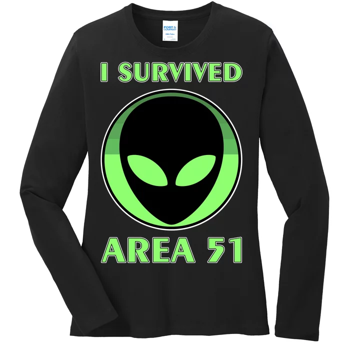 I Survived Area 51 Ladies Long Sleeve Shirt